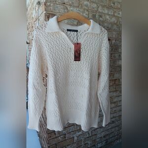 NWT Peruvian Connection Leandra Cotton Sweater